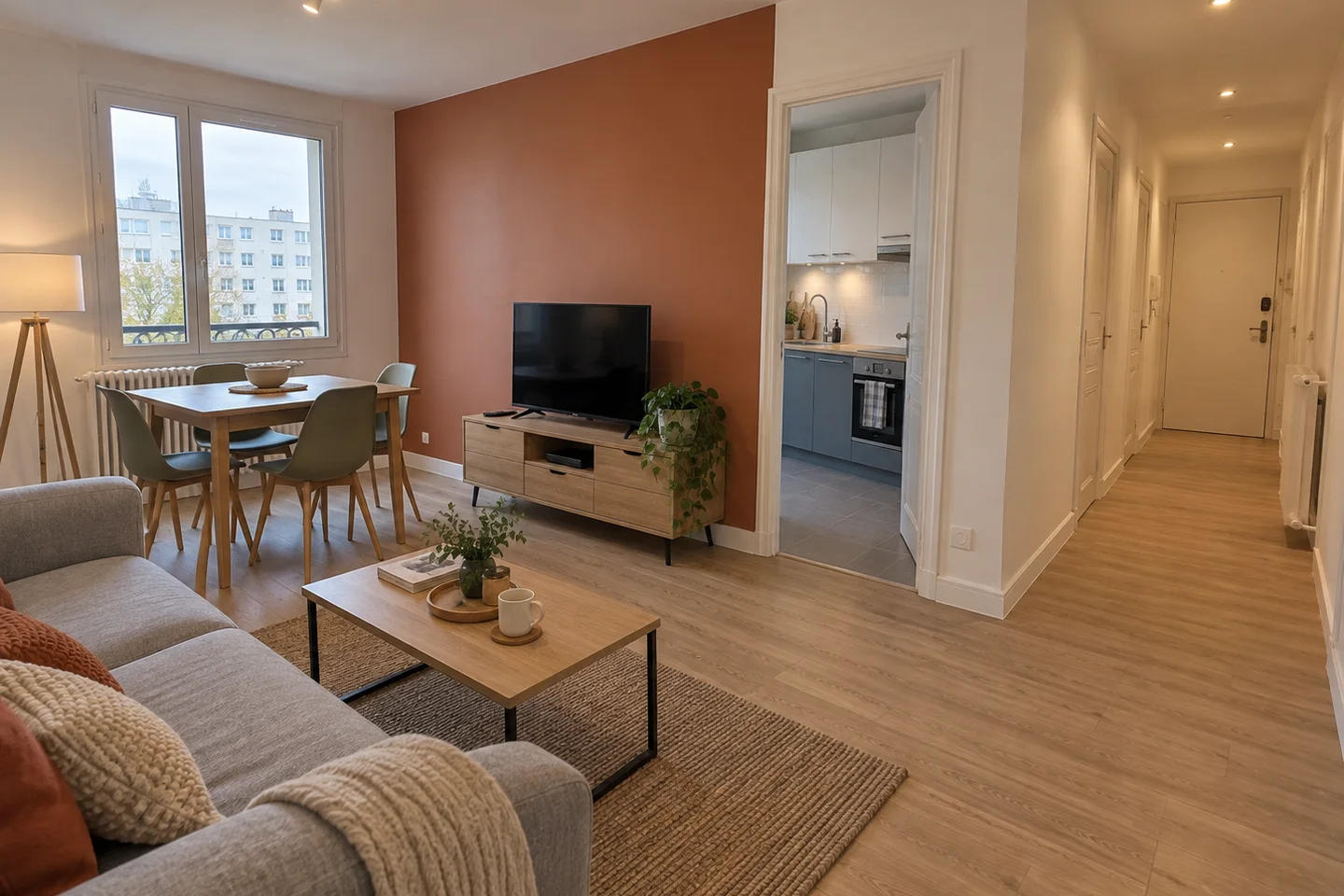Rénovation intérieure réalisée par AZ BAT Construction — visualisation réaliste