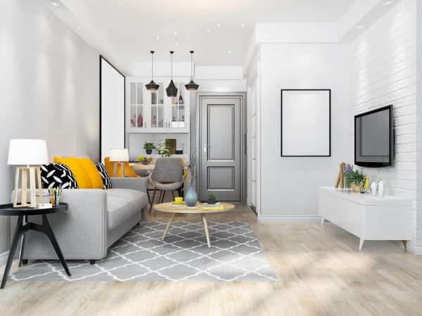 3d-rendering-loft-luxury-living-room-with-shelf-near-dining-table-counter_105762-2105